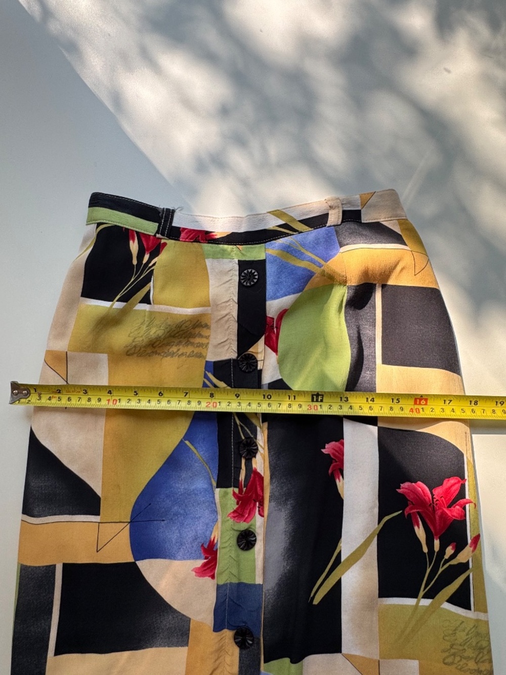 Vintage Conrad C Collection Abstract Print Maxi Skirt - Picture 7 of 10